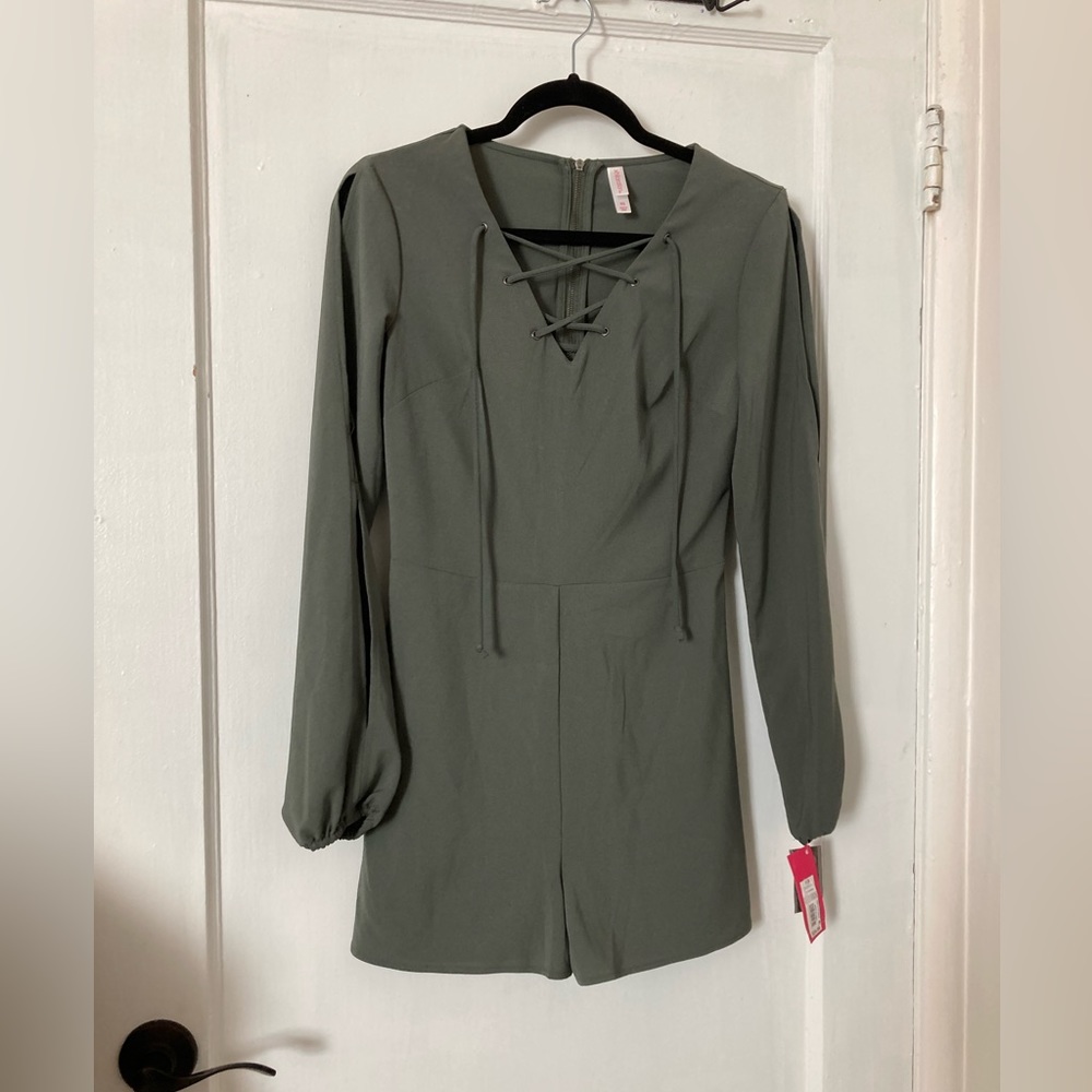 green romper